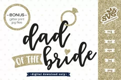 Wedding SVG file for Bride's Dad Product Image 1