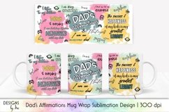 Dad&#039;s Affirmations Mug Wrap Sublimation 11 oz Product Image 1