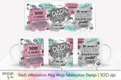 Dad&#039;s Affirmations Mug Wrap Sublimation 11 oz Product Image 1