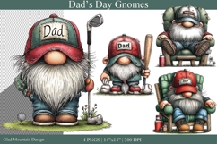 Father's Day Best Dad gnomes, Golfer Gnome, Baseball Gnome Product Image 1