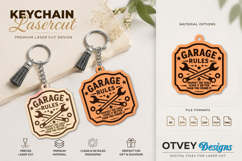 Keychain Dad's Garage Lasercut BUNDLES 12 DESIGNS Product Image 3