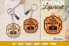 Keychain Dad's Garage Lasercut Product Image 2