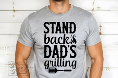Stand Back Dads Grilling SVG Fathers Day PNG Dad Quote BBQ Product Image 3
