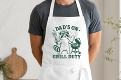 Dad’s On Grill Duty SVG - Funny Raccoon BBQ PNG, Trash Panda Product Image 3