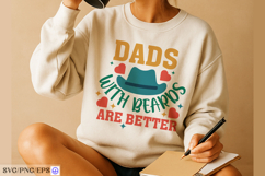 Dads with Beards Are Better SVG PNG T-shirt Design Product Image 3