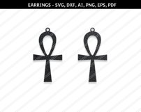 Cross earrings svg,X earrings,cross,Earrings with cross Product Image 1