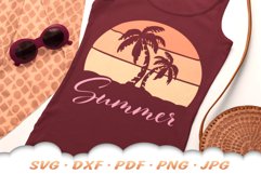 Palm Tree SVG | Summer SVG | Sunset SVG | Summer Vacation Product Image 2