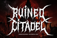 Daemon Sickness | Black Metal Font Product Image 2