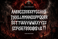 Daemon Sickness | Black Metal Font Product Image 11