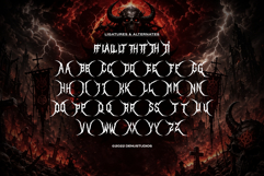Daemon Sickness | Black Metal Font Product Image 12