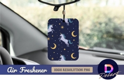 Unicorns moon stars seamless pattern Air Freshener png Product Image 1