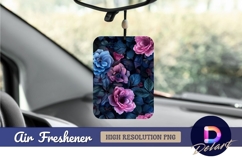 Floral design with roses and leaves Air Freshener PNG Product Image 1