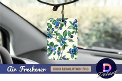 Watercolor blueberry branch Air Freshener PNG Product Image 1