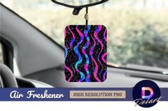 Colorful abstract wavy lines pattern Air Freshener PNG Product Image 1
