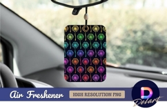 Colorful dandelion pattern Air Freshener PNG Product Image 1