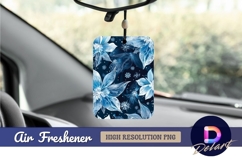 Frozen floral pattern Air Freshener PNG Product Image 1