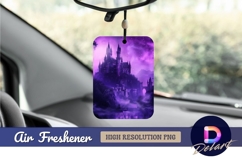 Purple fantasy castle Air Freshener PNG Product Image 1