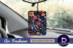 Colorful embroidered floral pattern on Air Freshener PNG Product Image 1