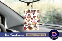 Watercolor dessert collection Air Freshener PNG Product Image 1