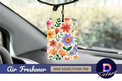 Colorful floral pattern with spring Air Freshener PNG Product Image 1