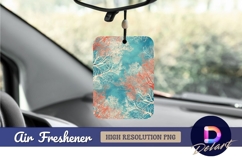Abstract coral and white branch Air Freshener PNG Product Image 1