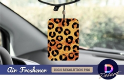 Abstract leopard print brush strokes Air Freshener PNG Product Image 1
