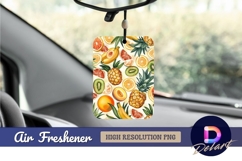 Fresh tropical fruit pattern with Air Freshener PNG Product Image 1