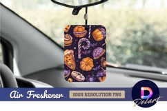 Halloween treats and bats pattern Air Freshener PNG Product Image 1
