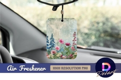 Floral watercolor background with Air Freshener PNG Product Image 1
