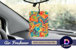 Abstract colorful swirls background Air Freshener PNG Product Image 1