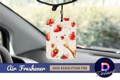 Strawberries and champagne elegant Air Freshener PNG Product Image 1