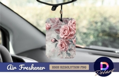 Pink roses botanical illustration Air Freshener PNG Product Image 1