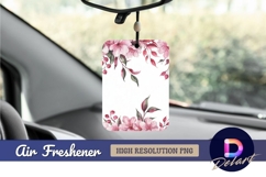 Pink floral watercolor background for air freshener png Product Image 1
