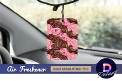 Pink chocolate swirls Air Freshener PNG Product Image 1