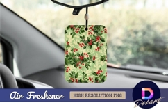 Holly berries pattern festive Air Freshener PNG Product Image 1
