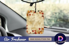 Autumn leaves on textured background Air Freshener PNG Product Image 1