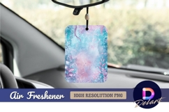 Mermaid tail abstract pastel floral Air Freshener PNG Product Image 1