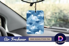 Watercolor clouds and snow Air Freshener PNG Product Image 1