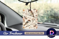 Watercolor birds and flowers Air Freshener PNG Product Image 1
