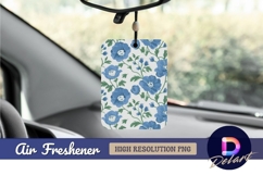 Blue floral pattern air freshener png design Product Image 1