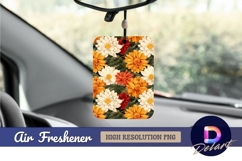 Floral pattern with daisies Air Freshener PNG Product Image 1