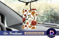 Watercolor flower pattern Air Freshener PNG Product Image 1