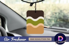 Abstract wavy earth tones air freshener png Product Image 1