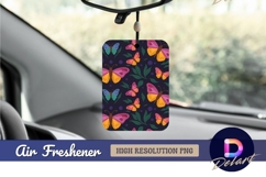 Colorful butterflies and leaves Air Freshener PNG Product Image 1
