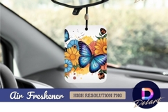 Butterflies and flowers air freshener png design Product Image 1