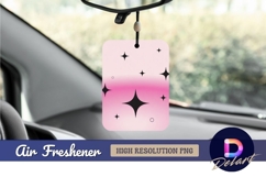 Pink gradient with stars Air Freshener Png Product Image 1