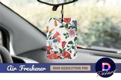 Colorful floral pattern design air freshener png Product Image 1