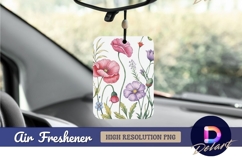 Watercolor floral illustration for air freshener png Product Image 1