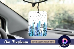 Whimsical flower garden watercolor style air freshener png Product Image 1