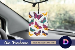 Colorful butterfly pattern for air freshener png Product Image 1